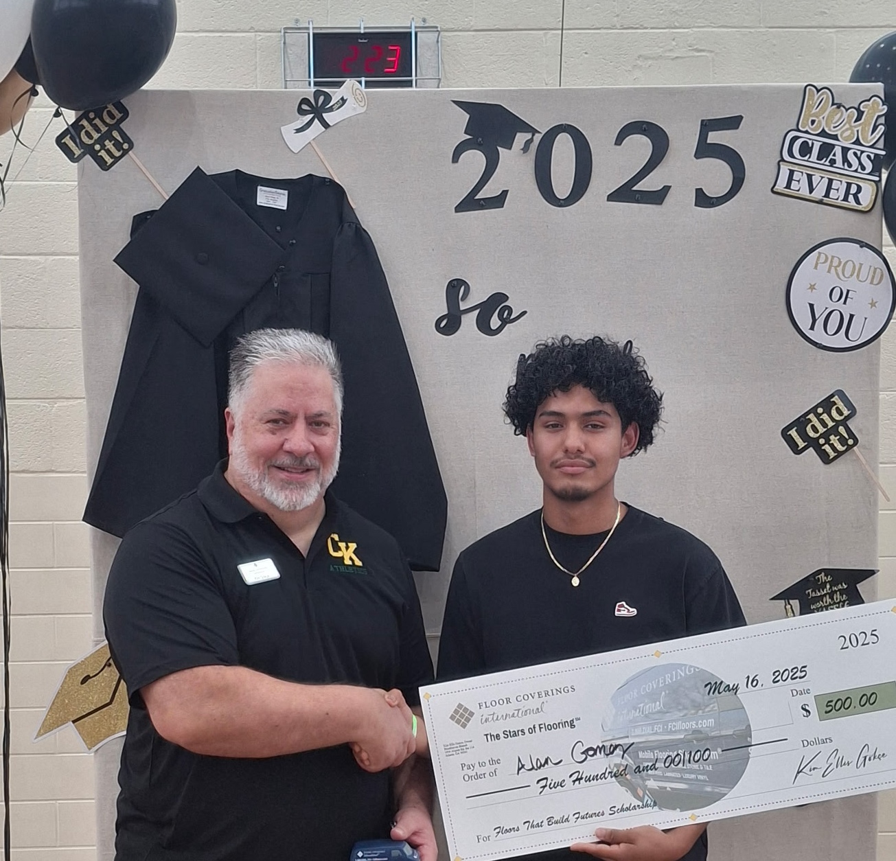 Student receives tool funding